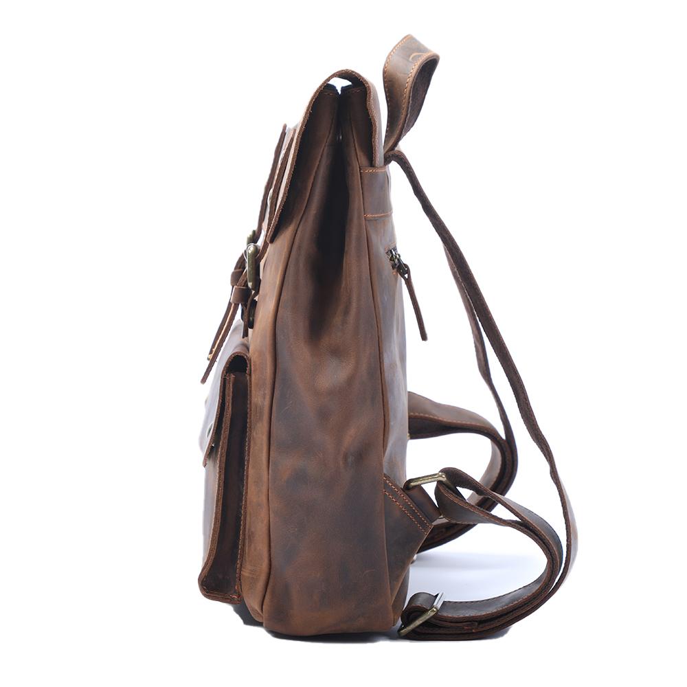 Vintage Leather Backpack - Men & Women's Rucksack Vintage Leather Backpack - Men & Women's Rucksack