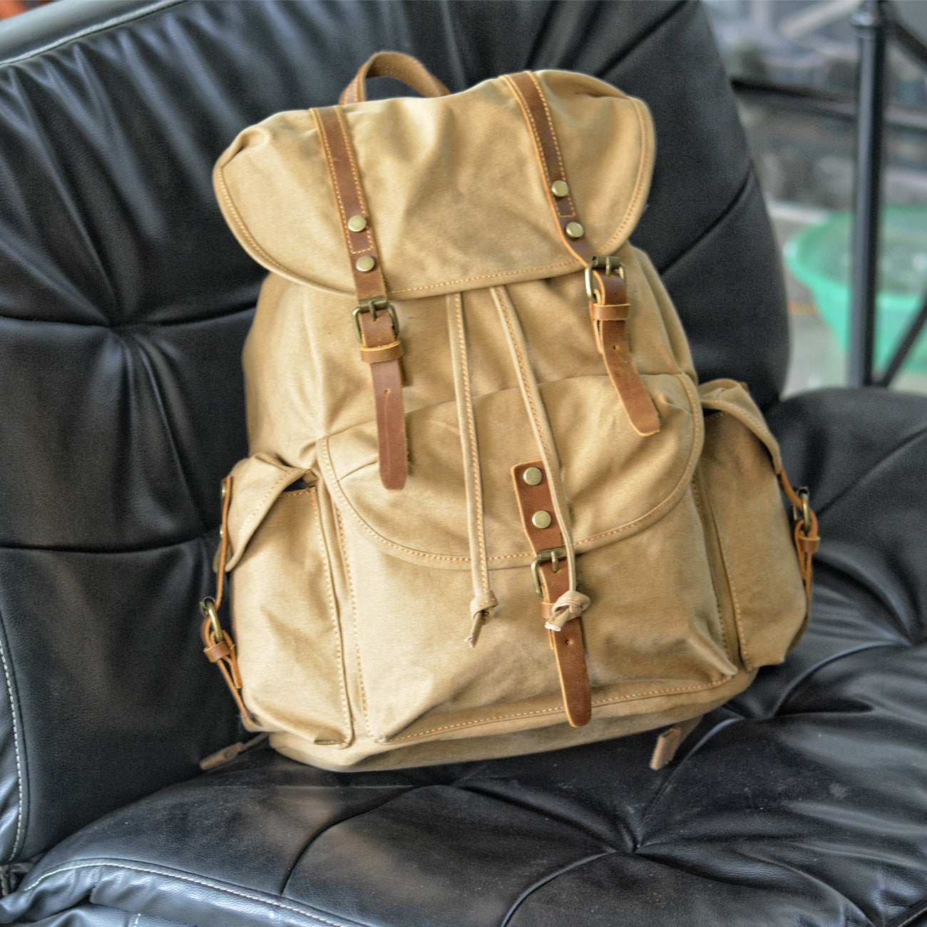 Military Canvas Backpack - Vintage Army Backpack | MONTREAL ...