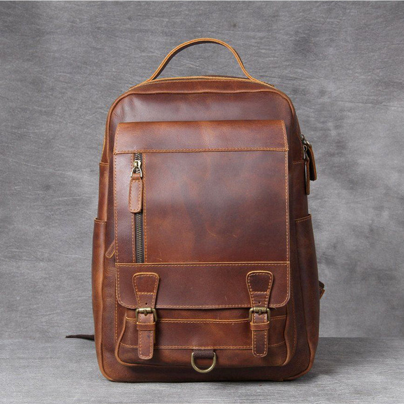 beautiful leather backpack