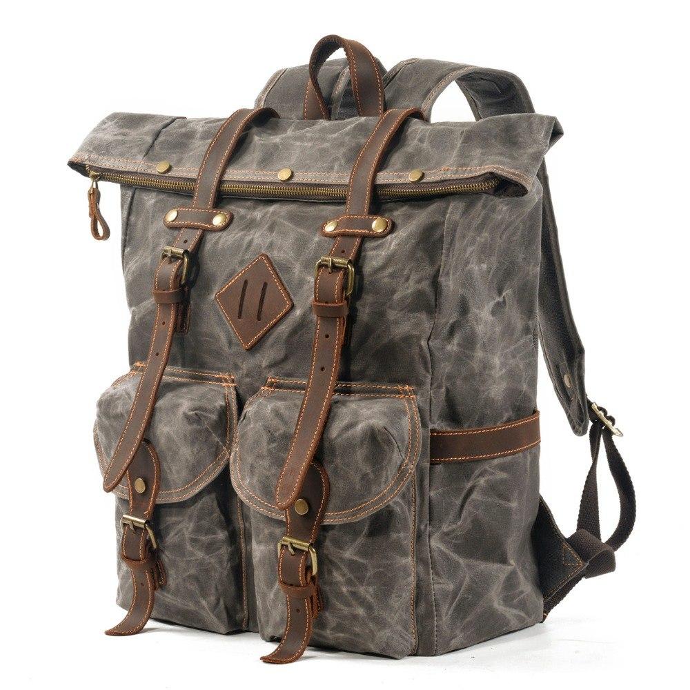 Canvas Hipster Backpack BERLIN Eiken Shop