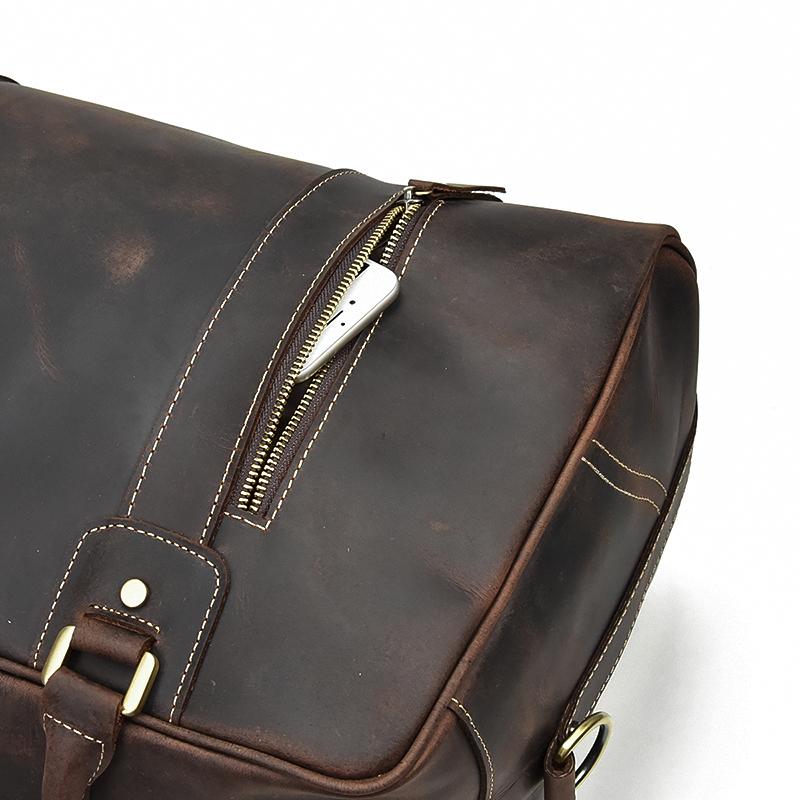 best leather overnight bag