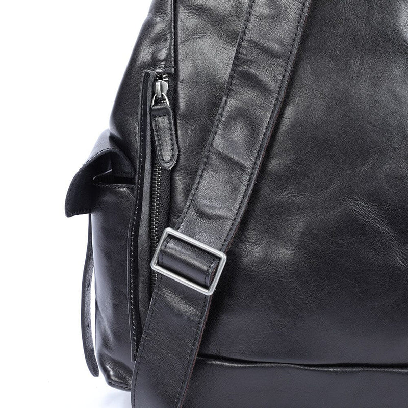 sac à dos noir homme cuir