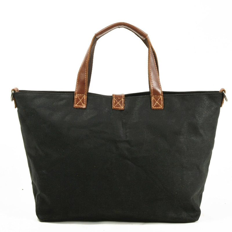 black shoulder tote bag