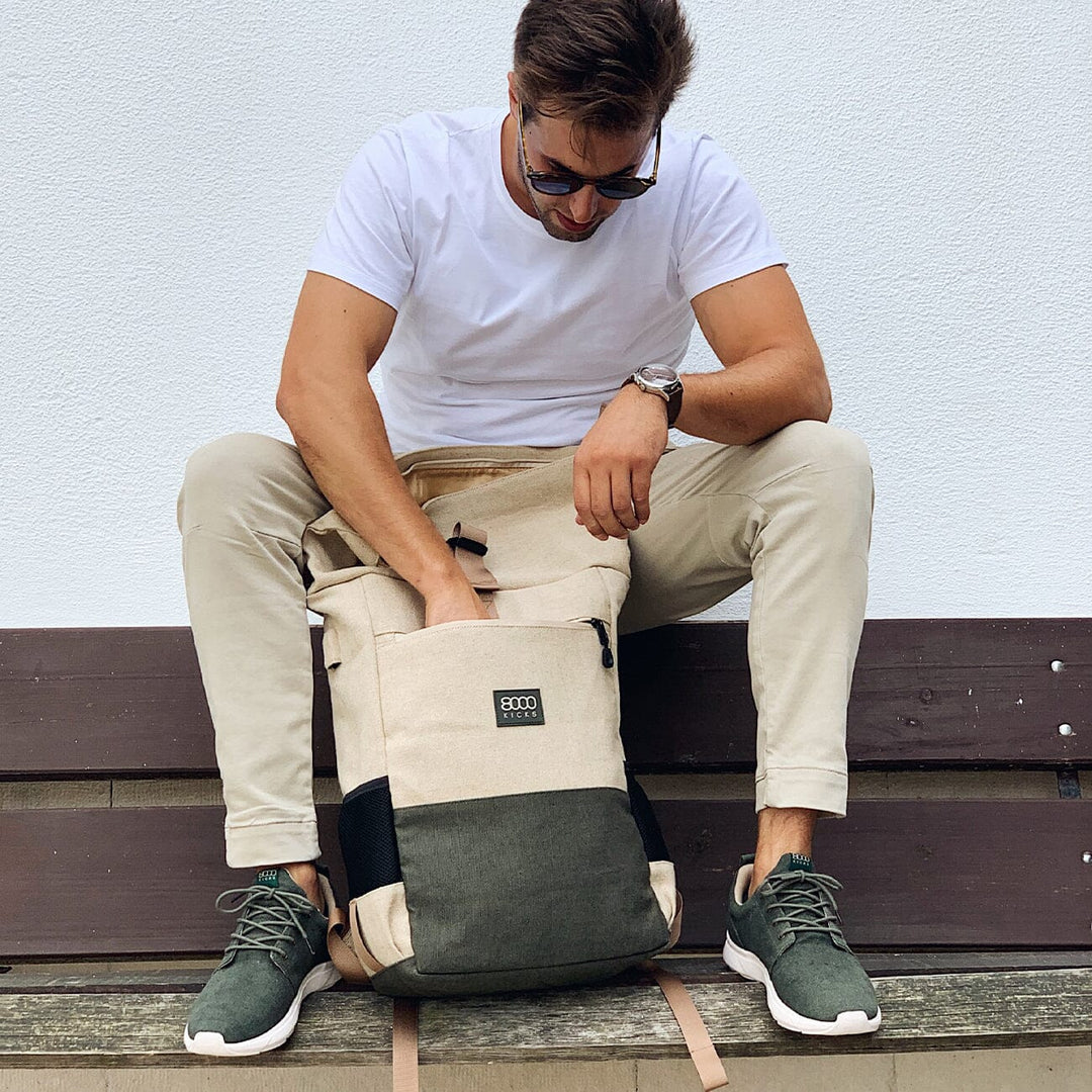 8000Kicks Hemp Backpack - Weatherproof Every Rucksack