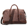 Vintage weekendbag i canvas | INUVIK - Kaffebrun