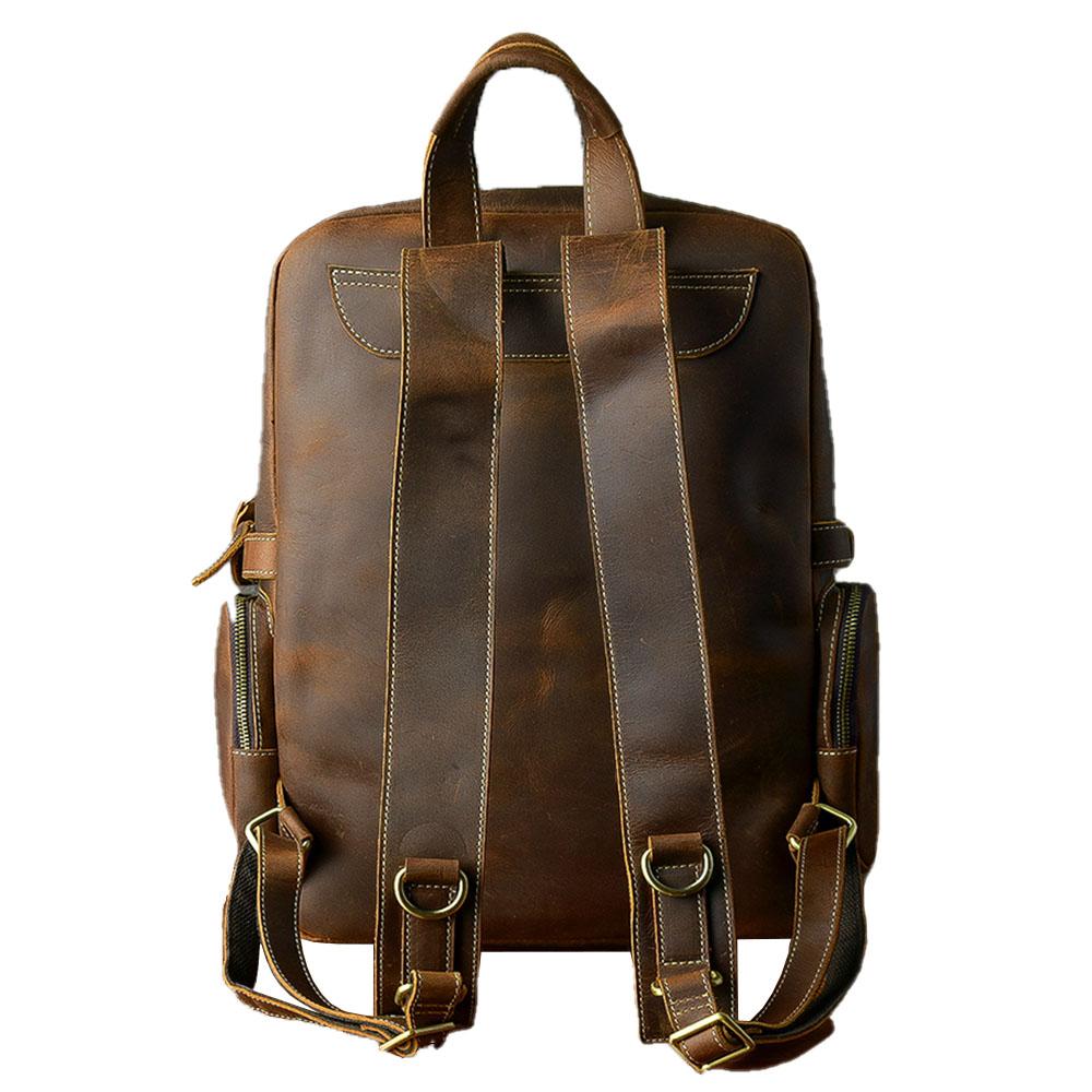 Brown Leather Backpack Rucksack | ÜRSUS – Eiken Shop