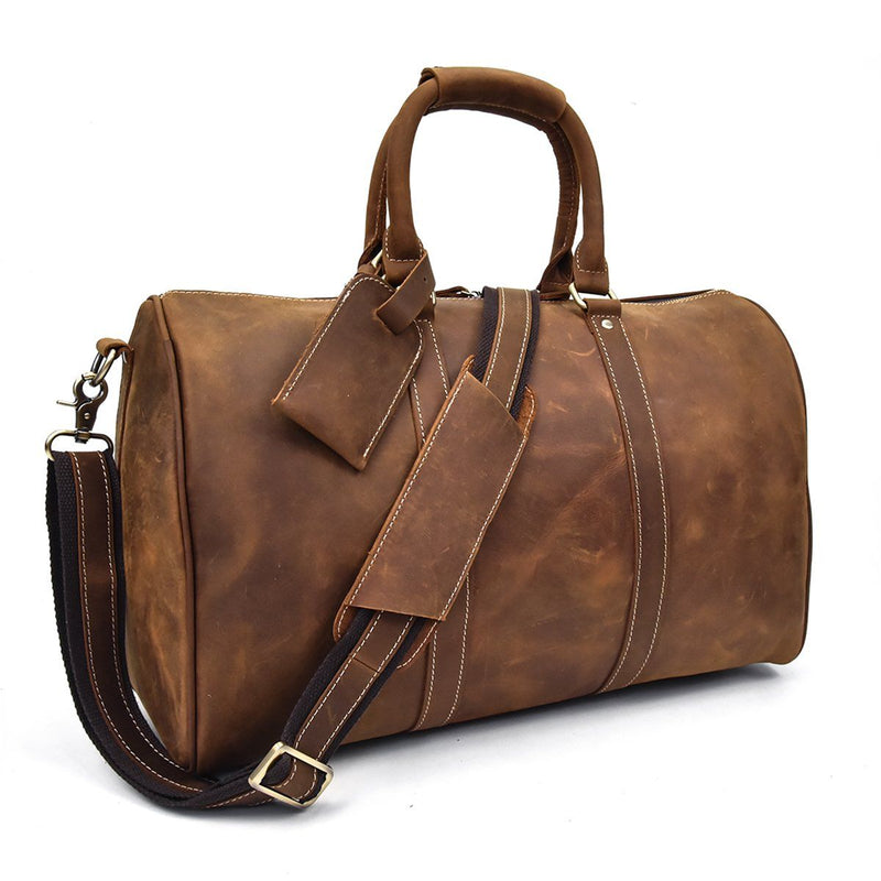 brown leather holdall mens