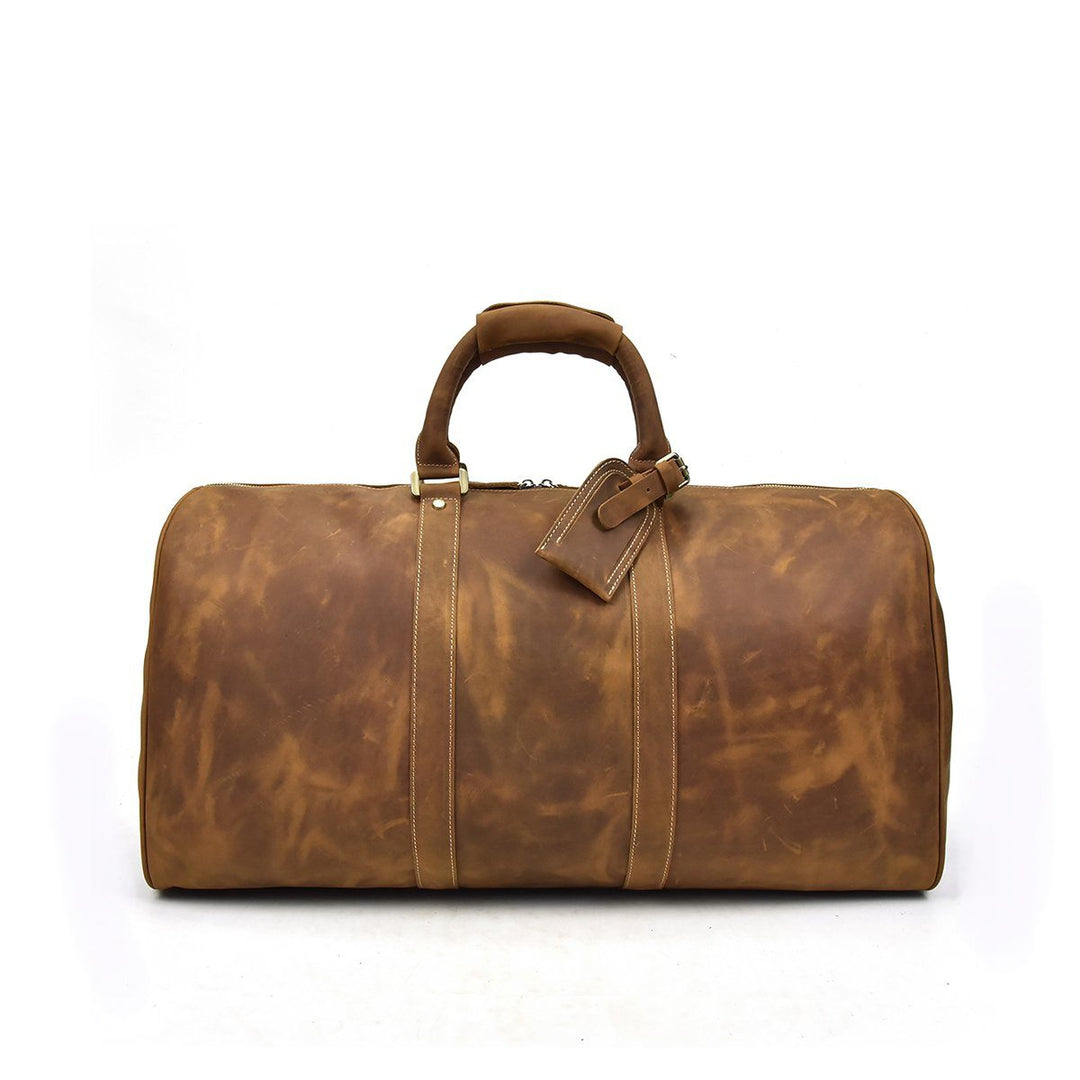 Grand Sac de Voyage en Cuir marron