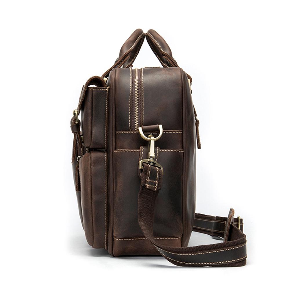 Leather Messenger Bag removable shoulder straps