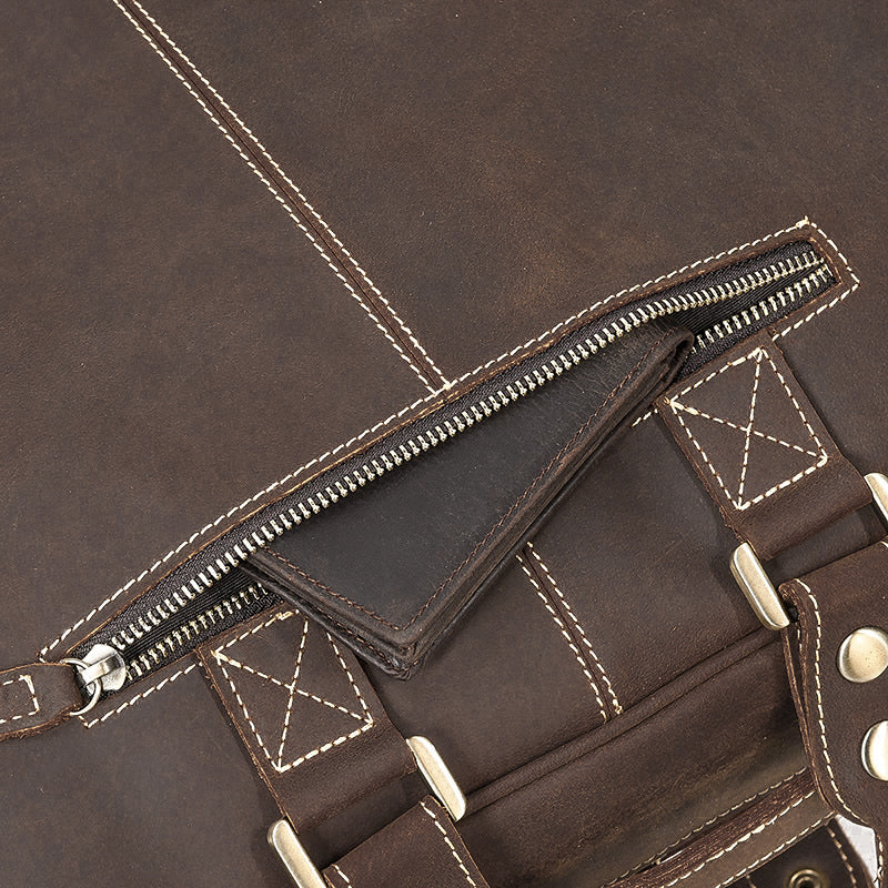 brown Leather Messenger Bag