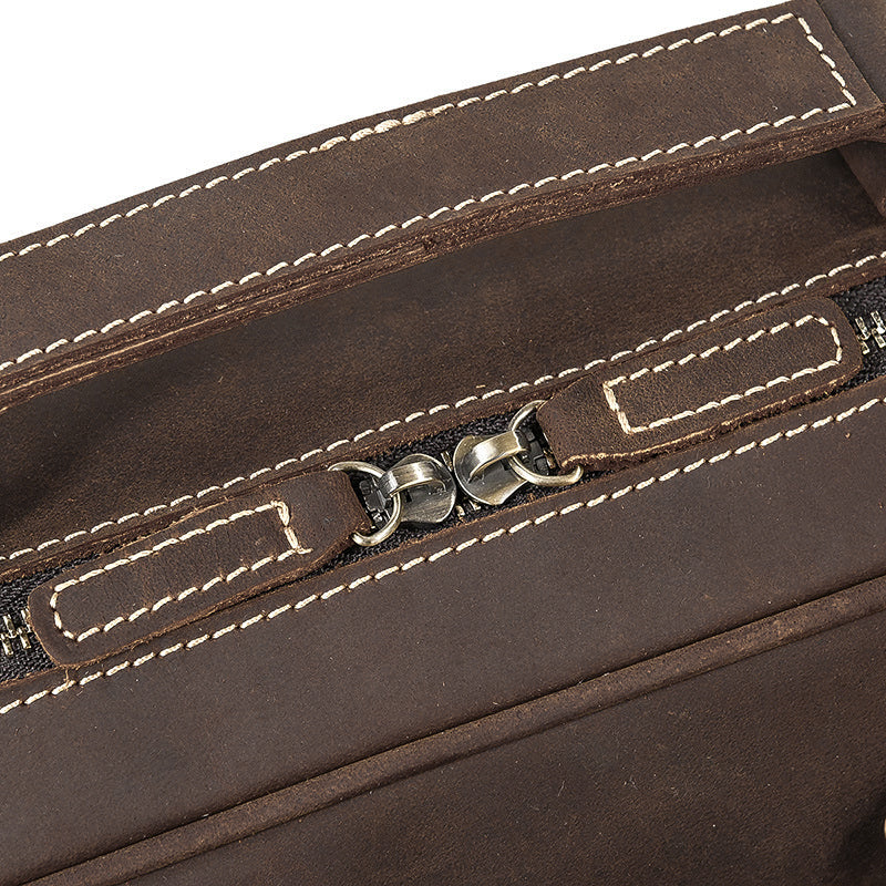 brown Leather Messenger Bag