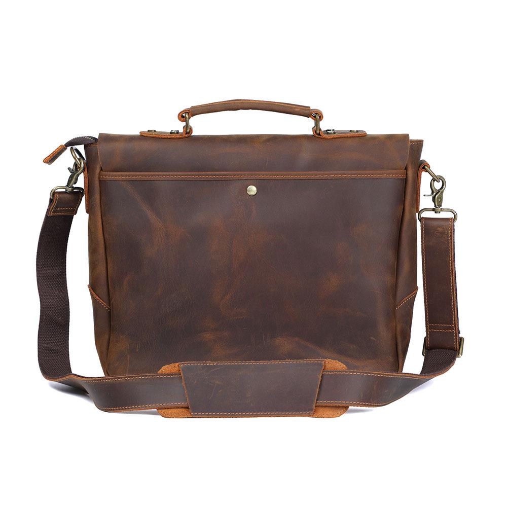 brown leather shoulder bag vintage