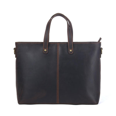 tote bag cuir, marron, cuir pleine fleur, Aika