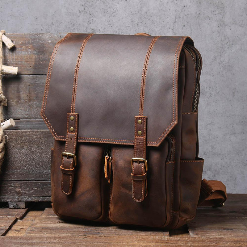 brown womens backpack