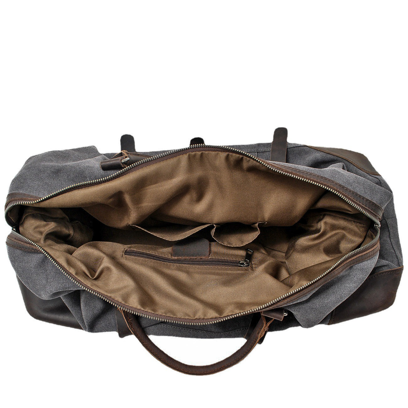canvas and leather carry on bag