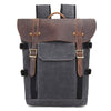 Fotorucksack Canvas Leder 20L | HALIBURTON - Dunkelgrau / Nein