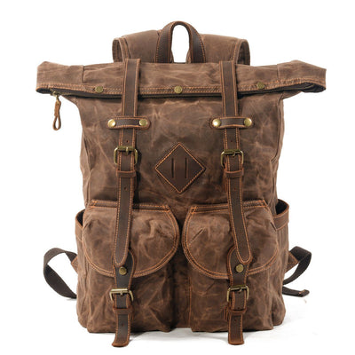 hipster backpack coffee