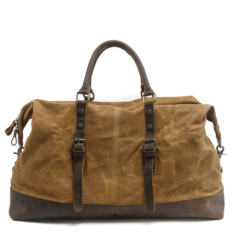 khaki canvas duffle bag mens