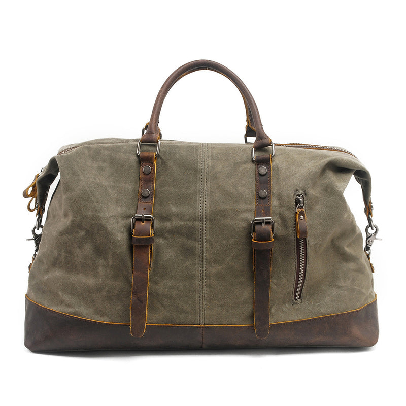 army green canvas gym bag