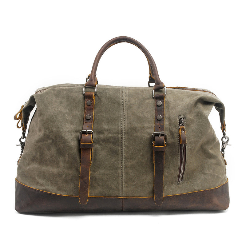 canvas travel duffel bag Heavy Duty Weekender Duffle Bag, Khaki Spacious enough for extended escapes Waxed Canvas Travel Duffle Bag