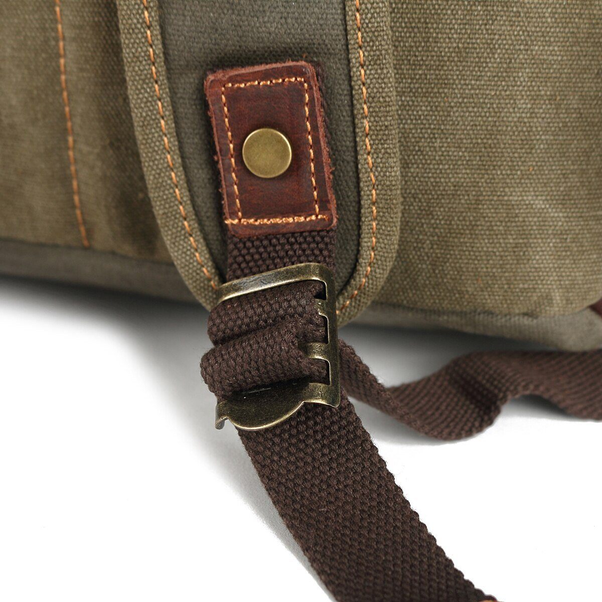 canvas hiking backpack ajustable strap