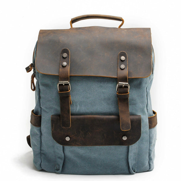 canvas and leather backpack usa Field Green Waxed Canvas Leather Backpack Waxed Canvas Leather Backpack |