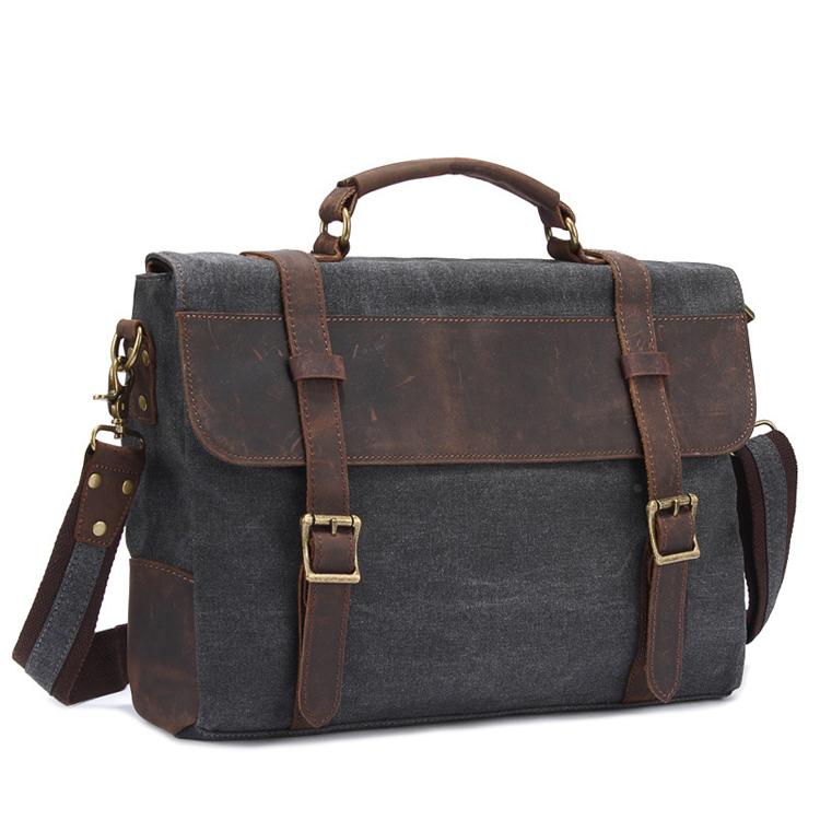 canvas messenger bag