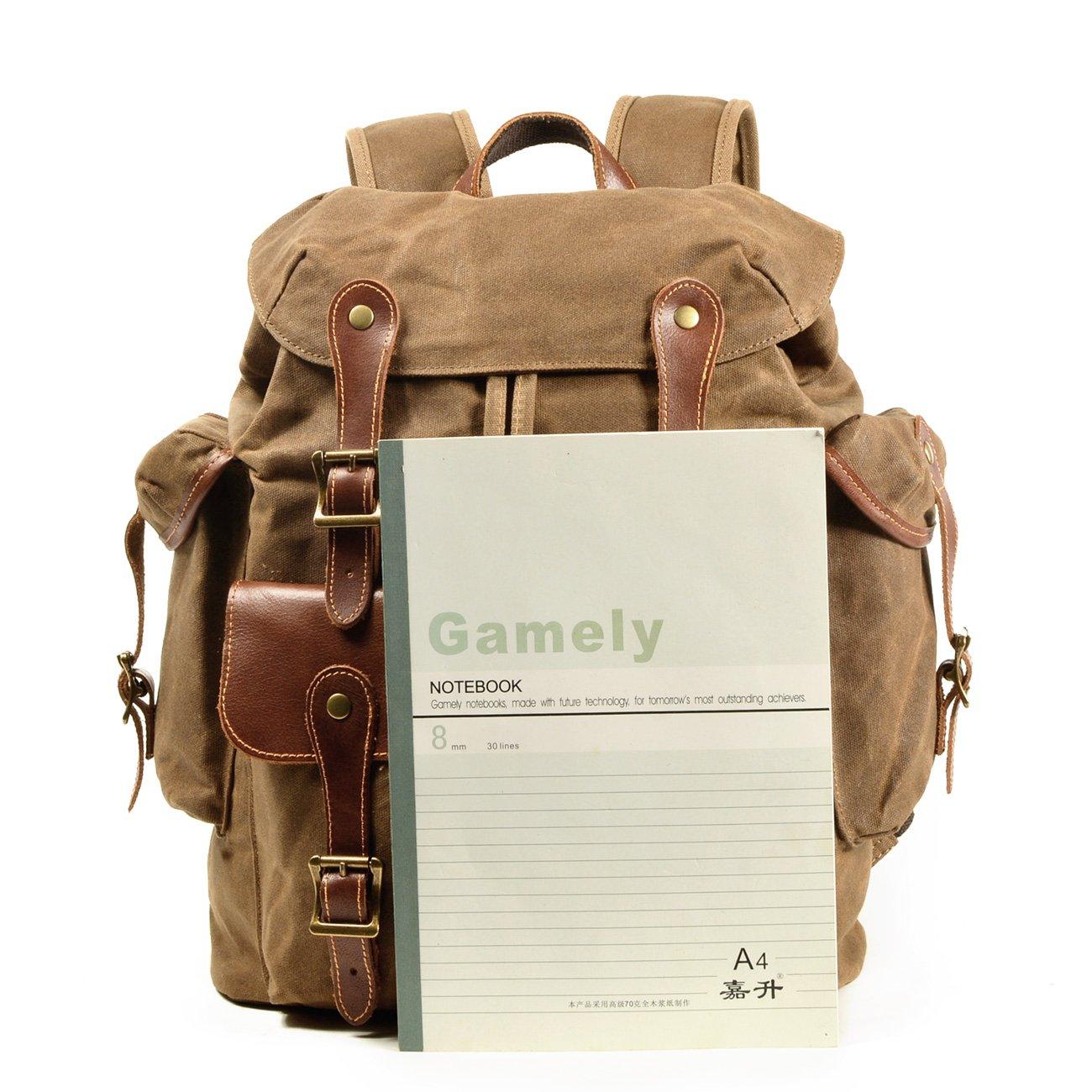 canvas old school backpack