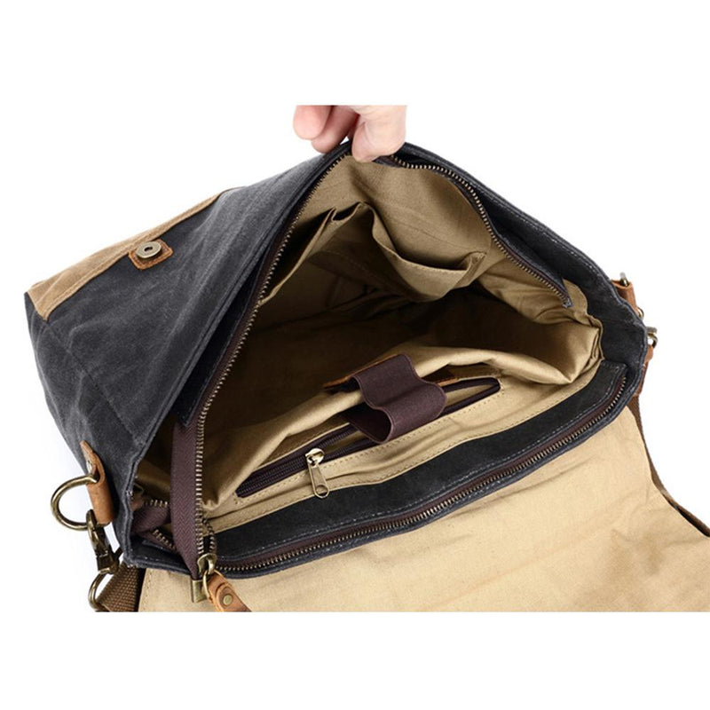 canvas postman bag