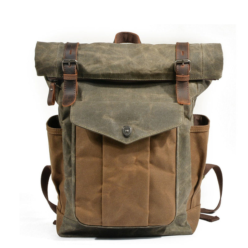 canvas roll top backpack