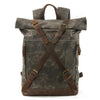 Canvas Rucksack Backpack | OSLO - Green Army