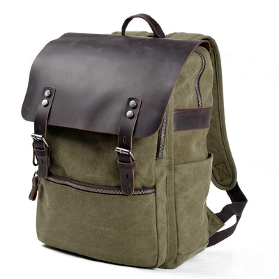 coated canvas backpack