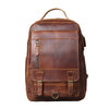Lederrucksack Cognac Vintage 15L | CAREA - Coffee