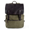 Cotton Canvas Backpack | MILAN - Light Green / No