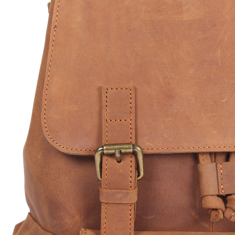 drawstring leather bucket bag