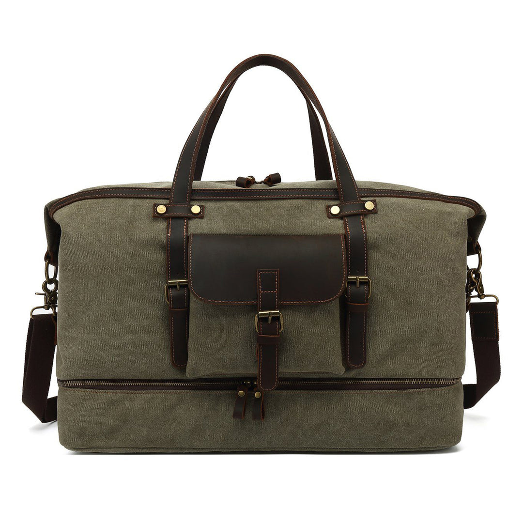 green duffle bag long