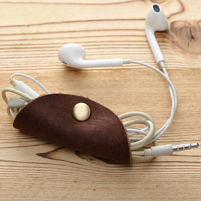 earphone holder leather