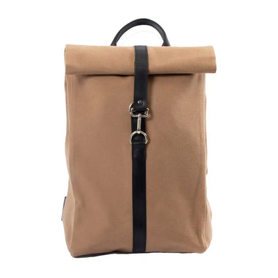 khaki eco backpack