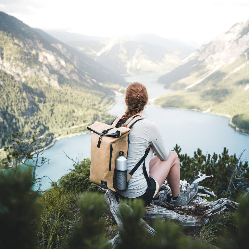 Vegan Backpack - Eco Friendly Kraft Paper Rucksack | Seekr