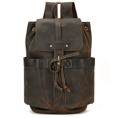 Fashion Designer Backpack Men Multi-pocket Backpack Luxury Soft PU