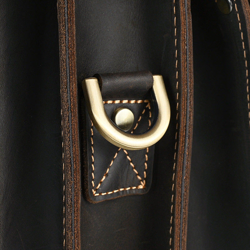 female leather backpack