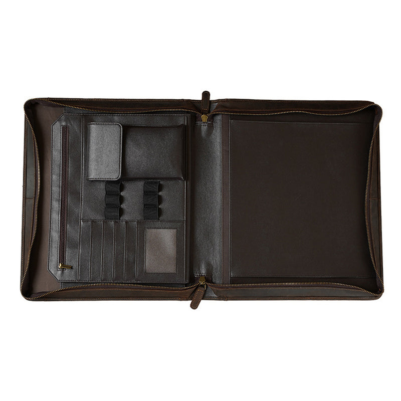 genuine leather portfolio