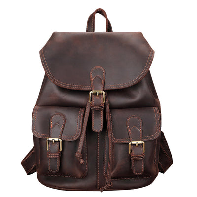 genuine leather satchel