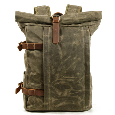 green army canvas backpack
