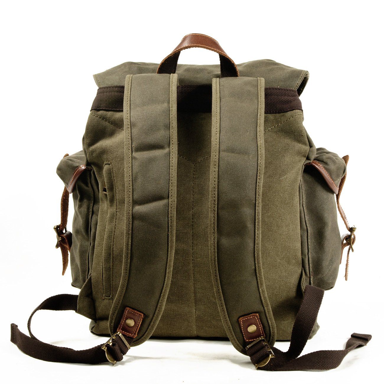 green army old school backpack