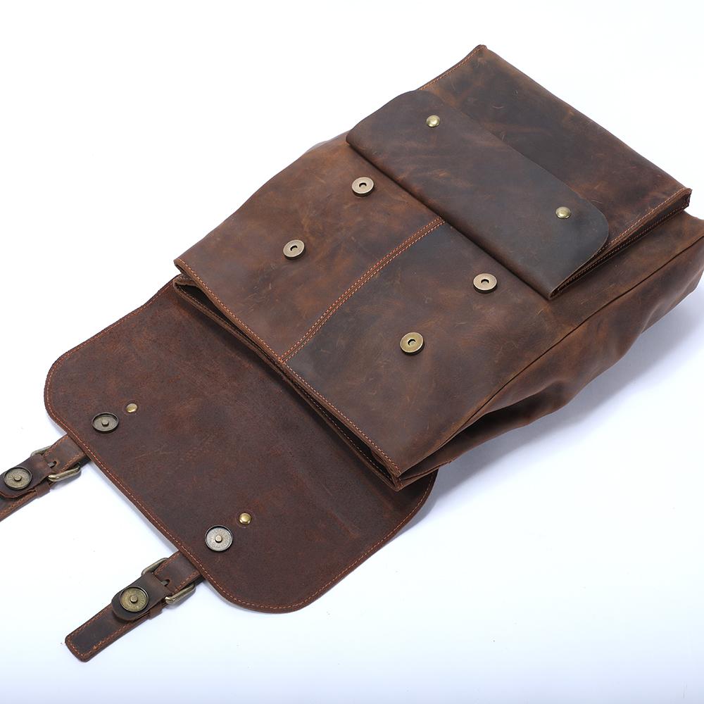 handmade leather backpack mens