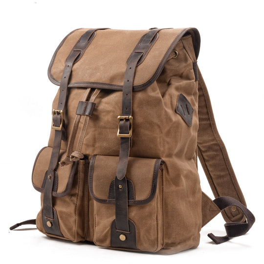 Heavy duty canvas backpack deals