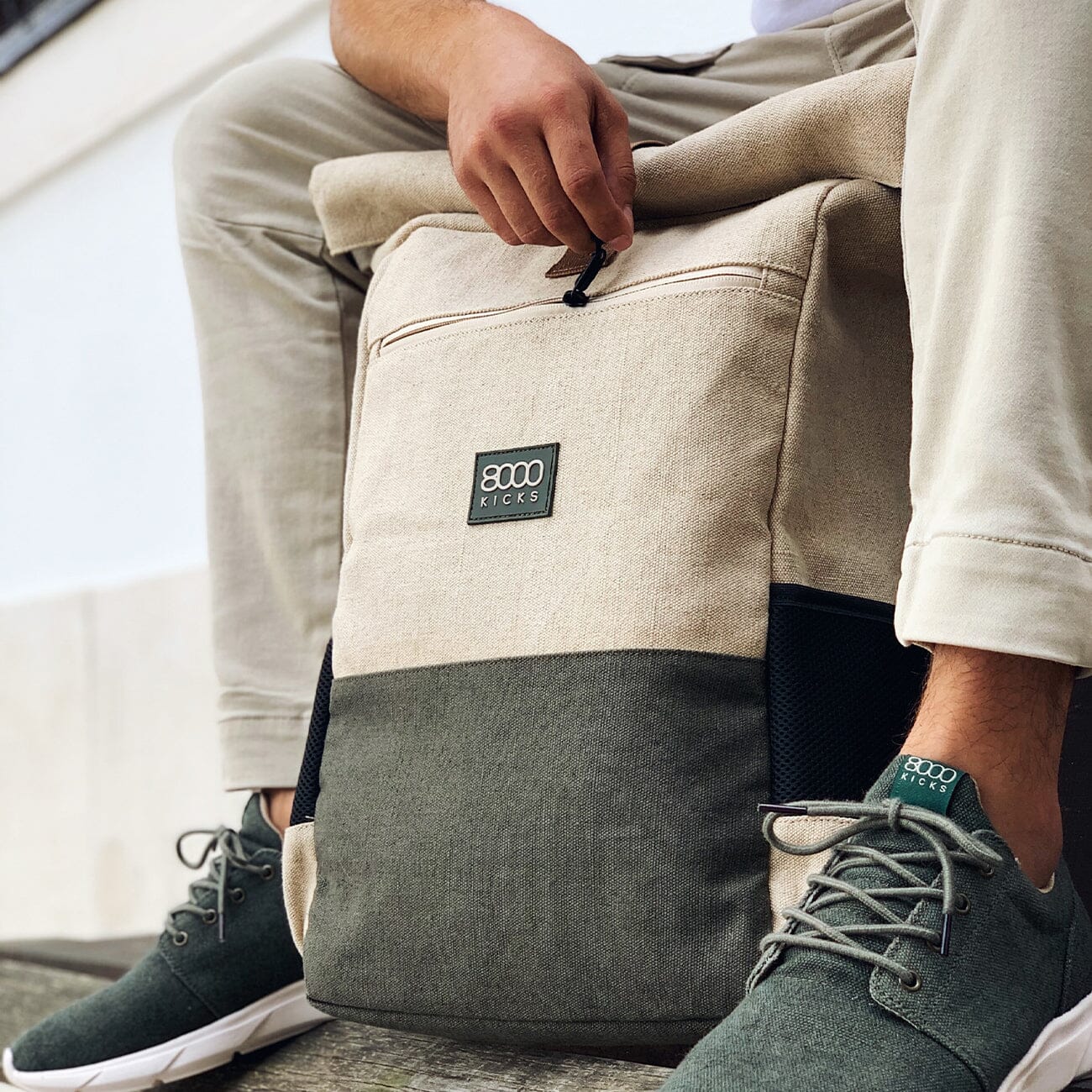 Hemp Rucksack Backpack - Sustainable & Vegan Pack | 8000Kicks