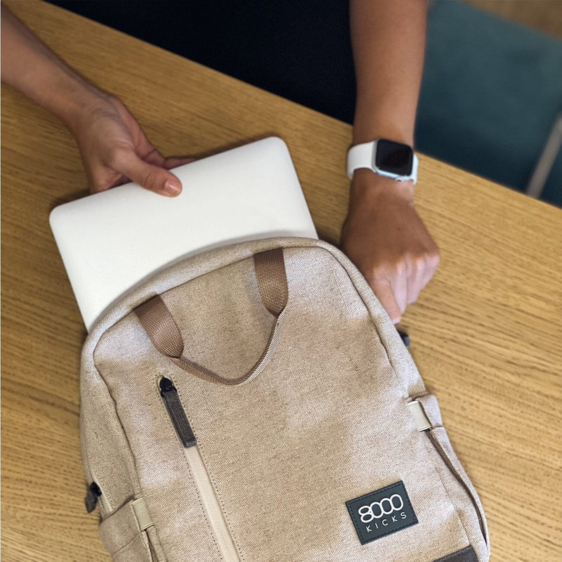 hemp laptop backpack