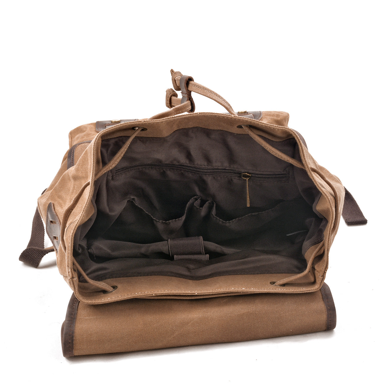 high capacity canvas vintage backpack